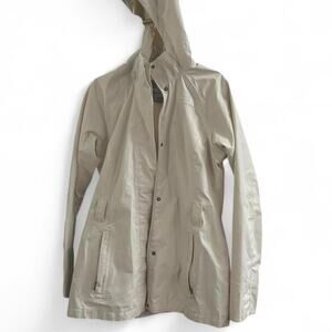 The North Face Cream Bone Rain Windbreaker Hoodie Jacket Gorpcore Outdoors S P